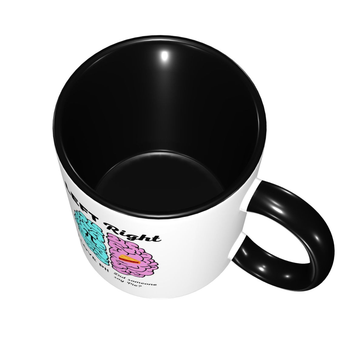 Left Right Brain Hemisphere Pi - Coffee Tea Jokes reseña y precio