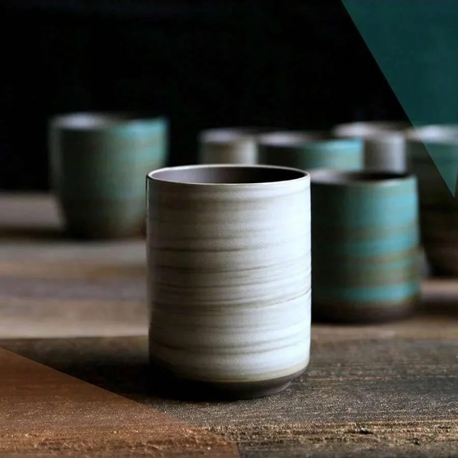 Hand-Painted Crackle Glaze Sto - Coffee Tea Uses reseña y precio