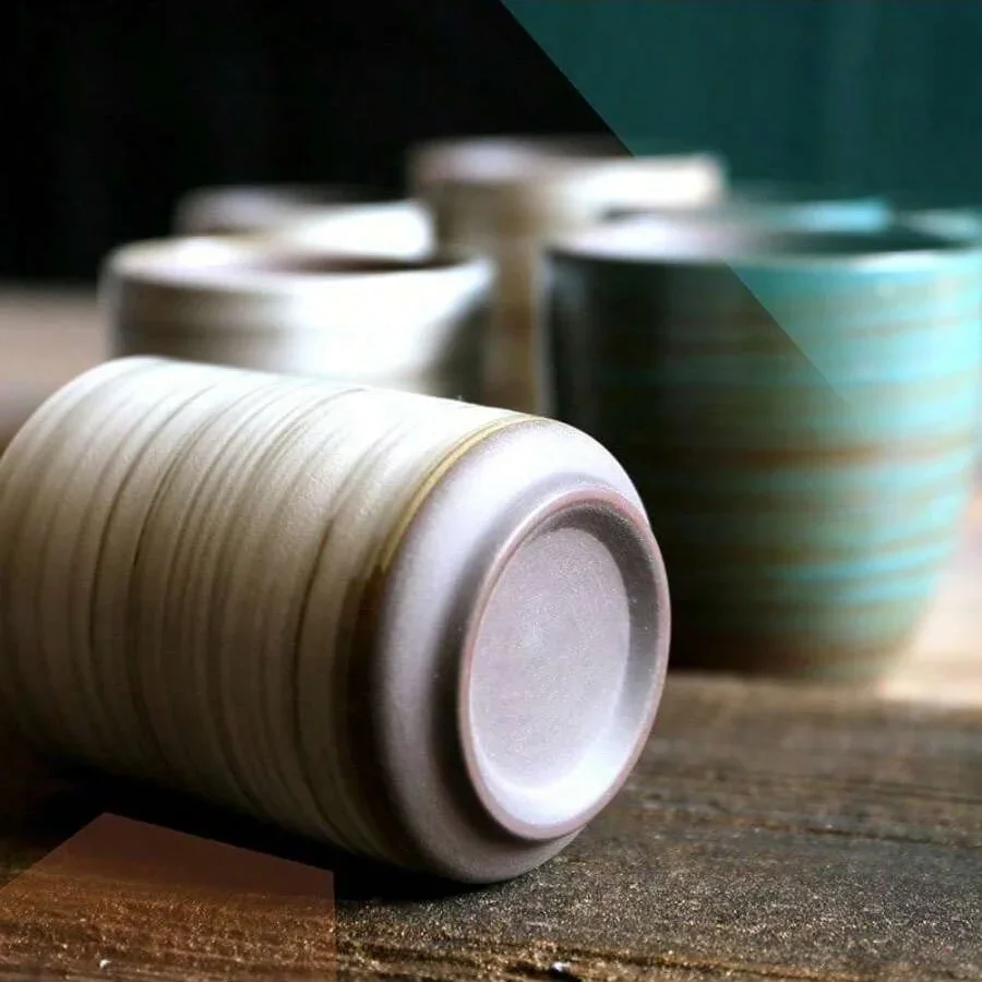Hand-Painted Crackle Glaze Sto - Coffee Tea Uses reseña y precio