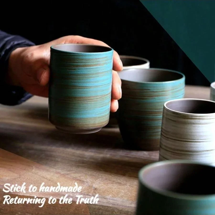 Hand-Painted Crackle Glaze Sto - Coffee Tea Uses reseña y precio
