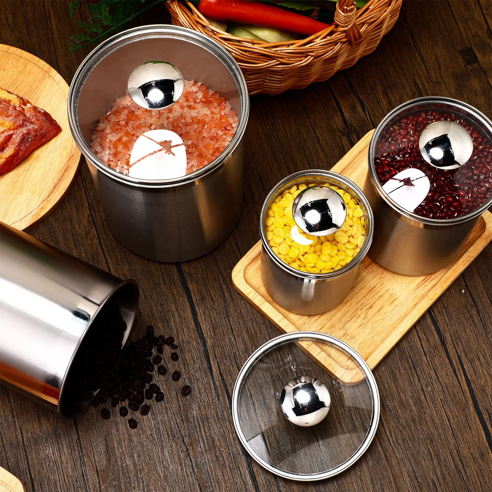 Food Storage Containers Tea Co - Coffee And Tea Glass reseña y precio