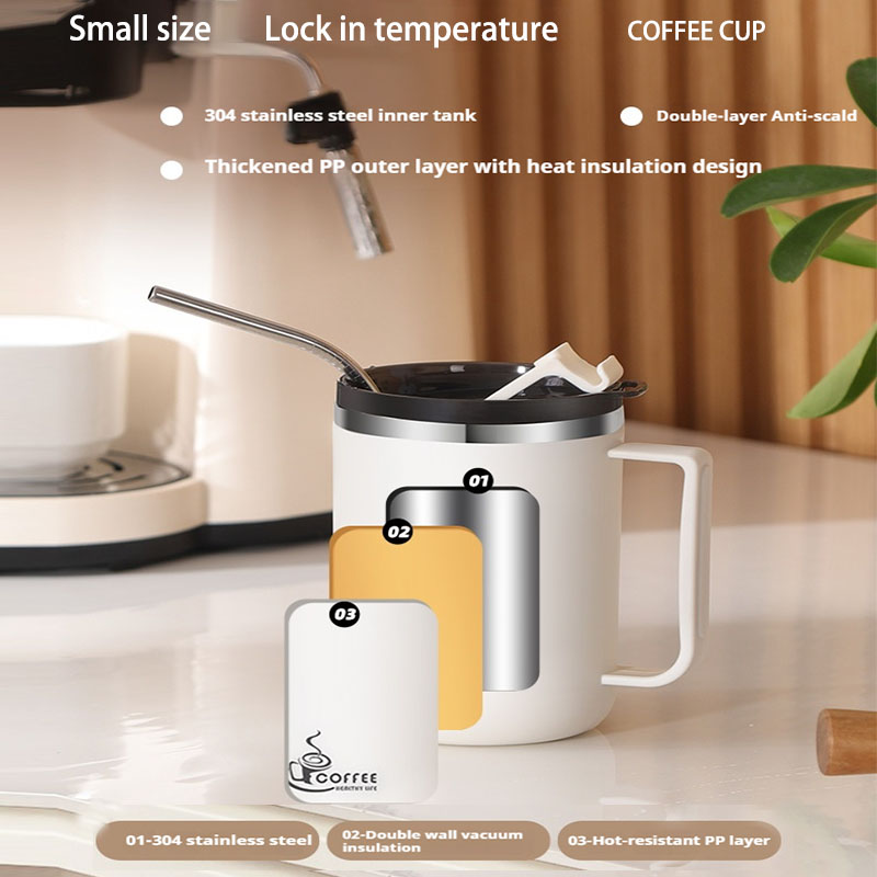 430ML Double-layer Mug Milk Co - Coffee Tea Warmer reseña y precio