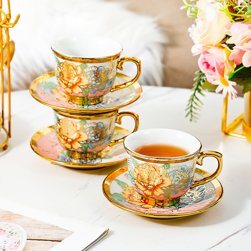 14 Piece Set Household Europea - Coffee Tea Flower reseña y precio