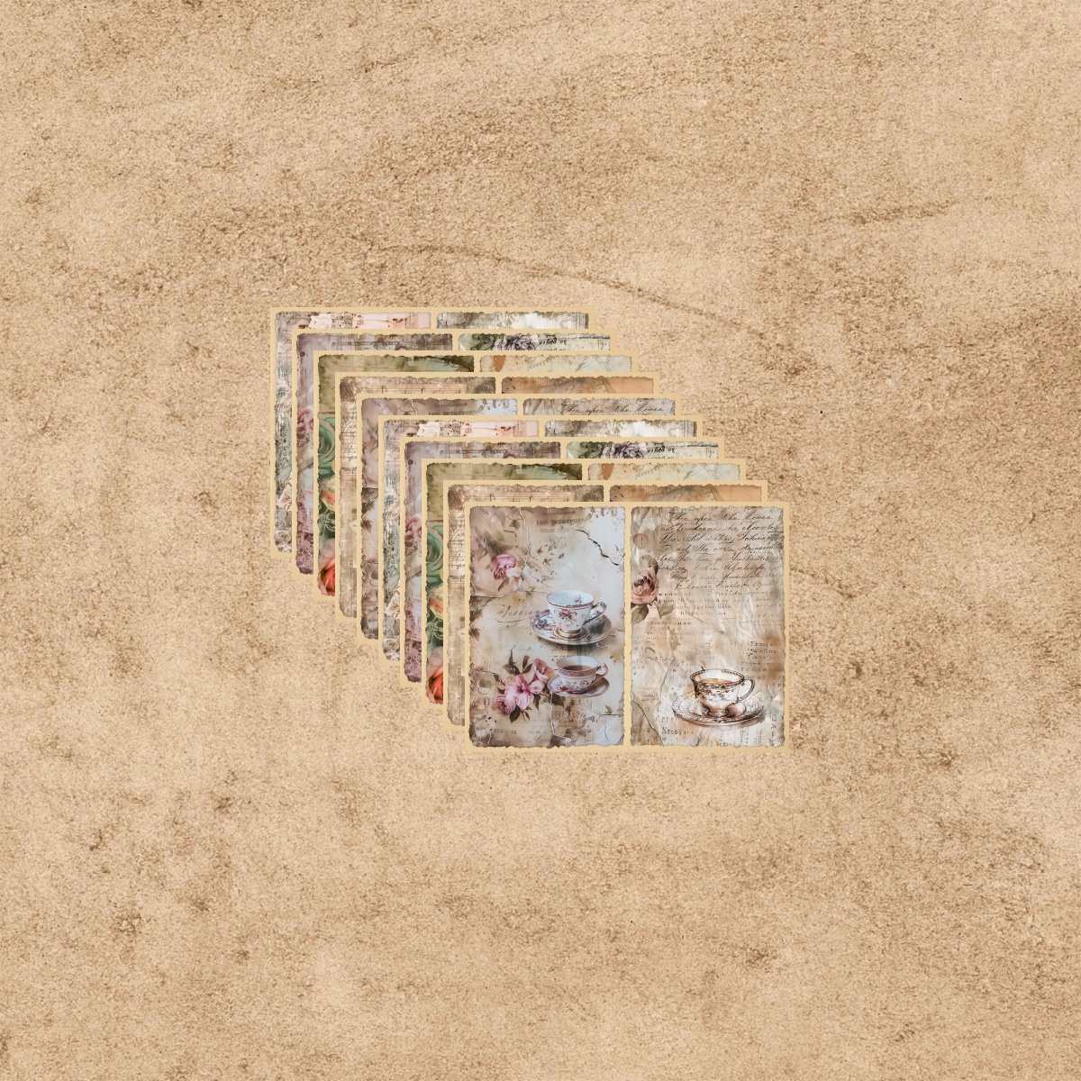 10 Sheets A5 Size Retro Word C - Coffee Tea Journal reseña y precio